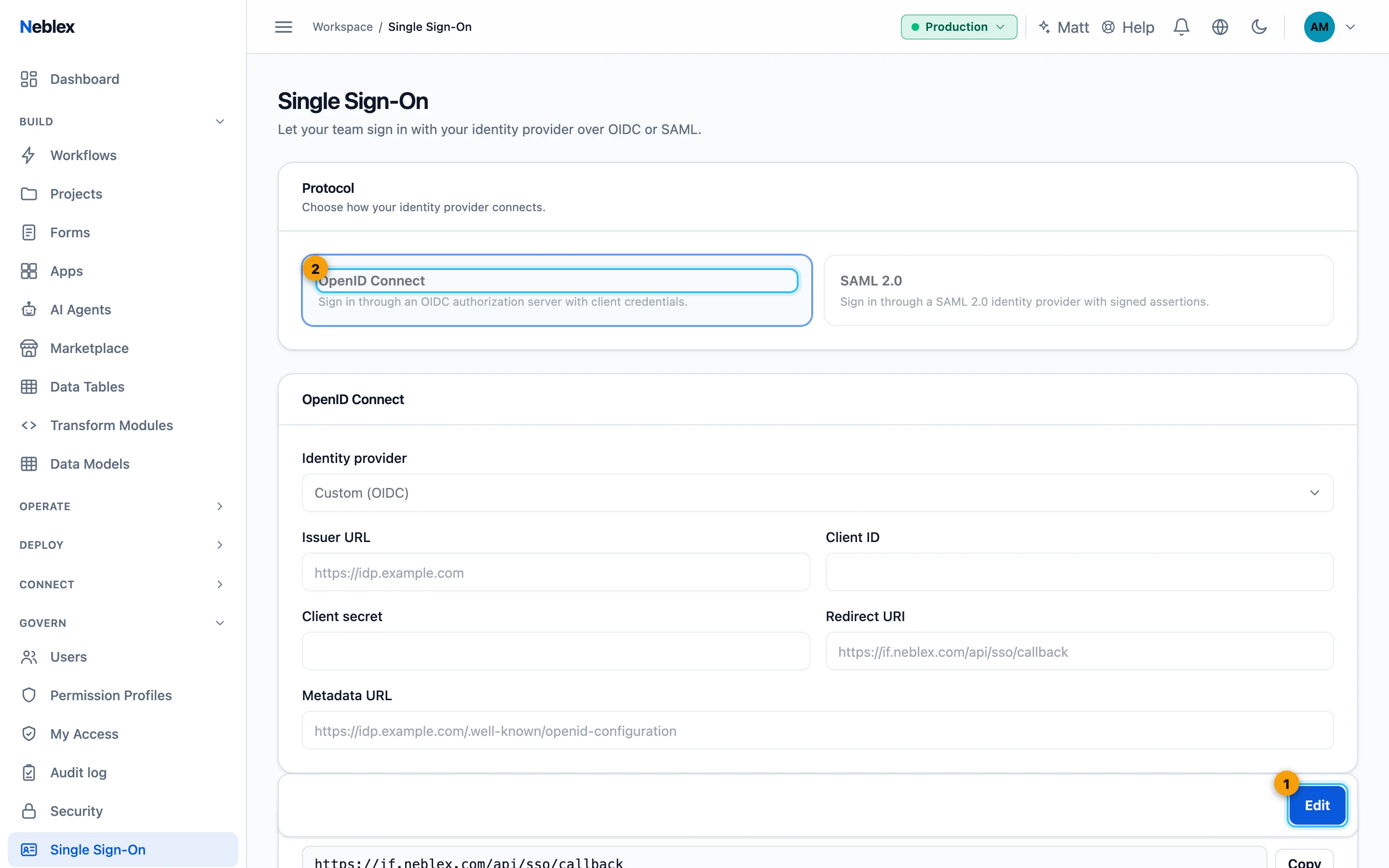 Single Sign-On and SCIM.